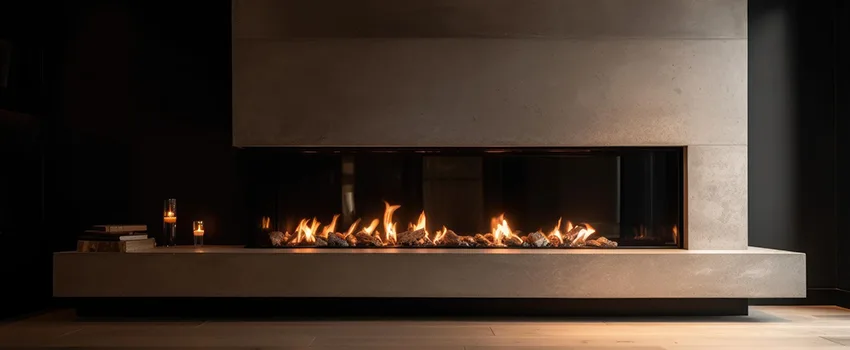 Gas Fireplace Ember Bed Design Services in Campbell, California